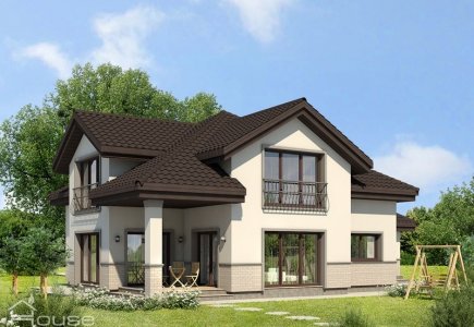 Two-storey house project Rimantas