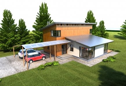 Two-storey house project Vytautas