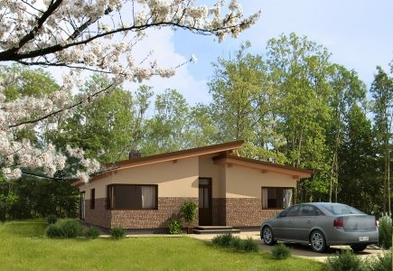 Single-storey house project Mindaugas