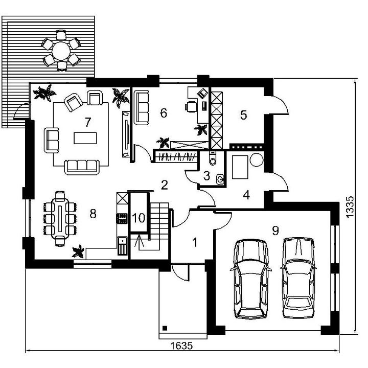 Two-storey house project Pijus